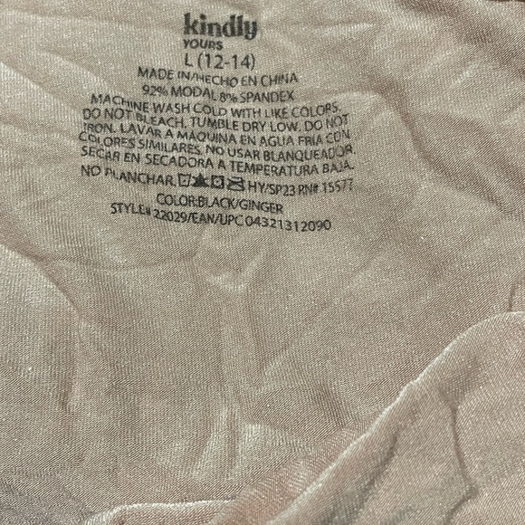 Kindly Yours Black and Beige Bikini Underwear 4pk Large 12/14 - Picture 3 of 6